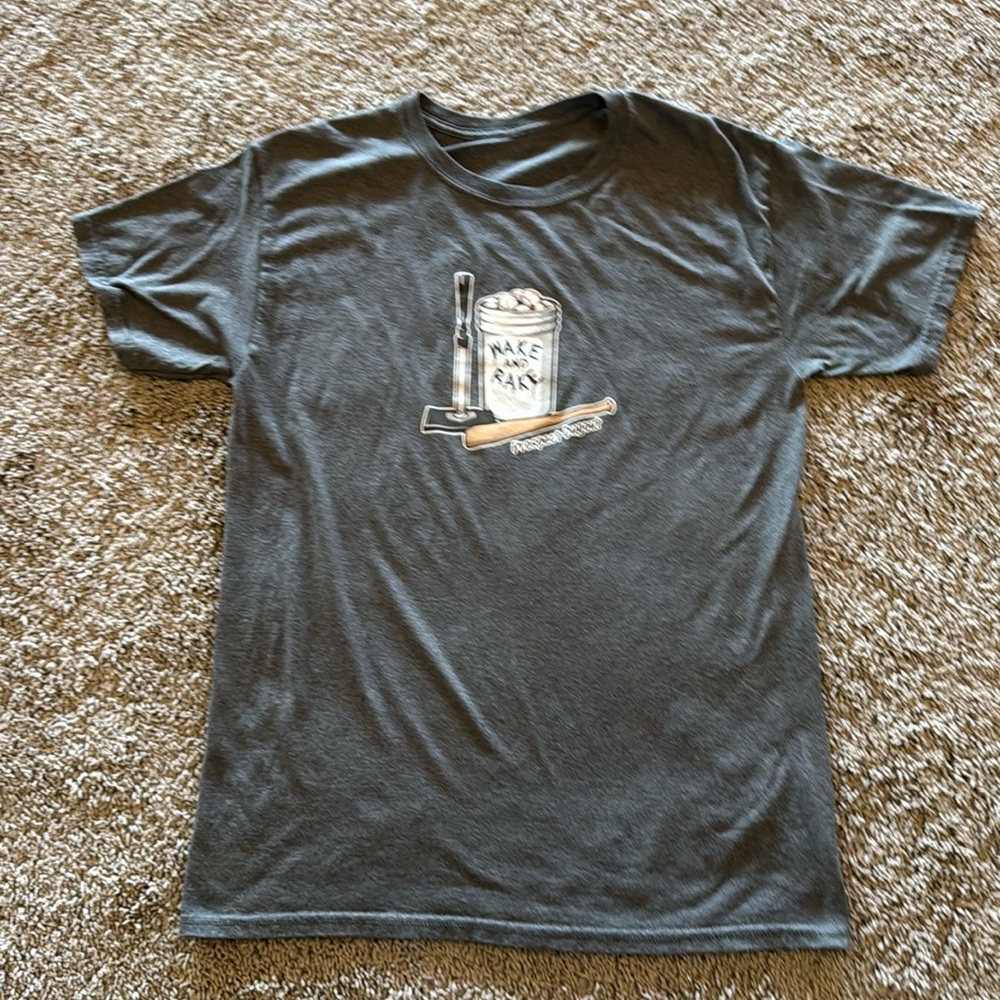 Prospect Dugout Men’s Medium Gray TShirt.  Wake and Rake